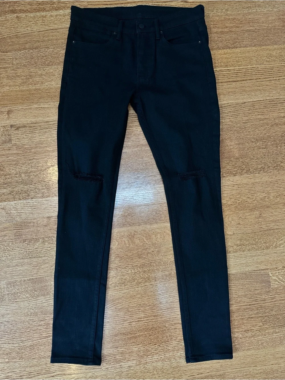 Ksubi van winkle ace black slice skinny jeans black size 32.